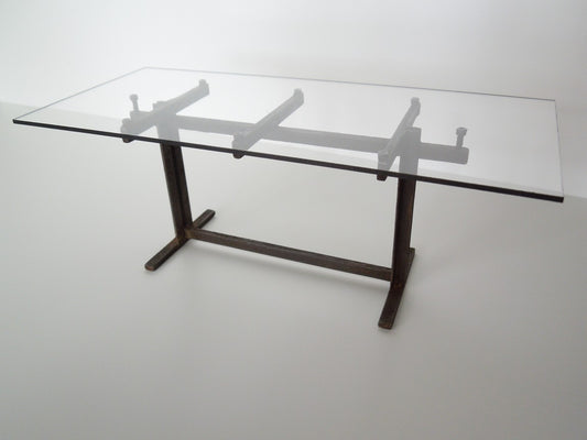 Trellis Dining Table in Rust
