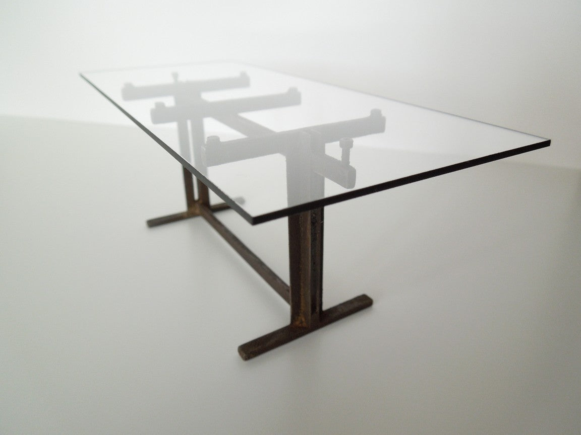 Trellis Dining Table in Rust