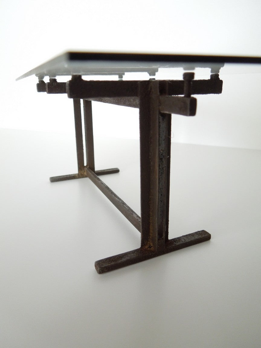 Trellis Dining Table in Rust
