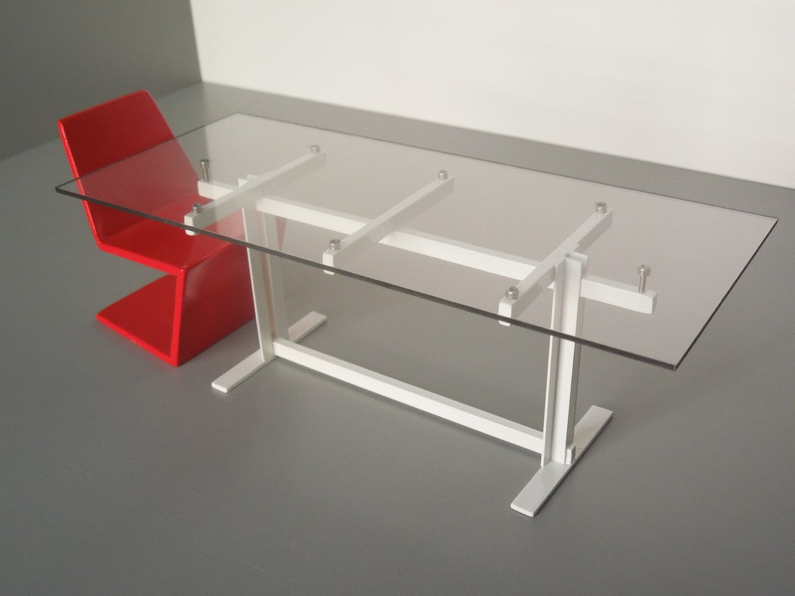 Trellis Dining Table in White