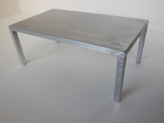 Vintage Metal Parsons Dining Table