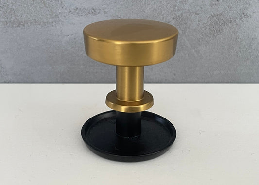 Black and Brass Accent Side Table