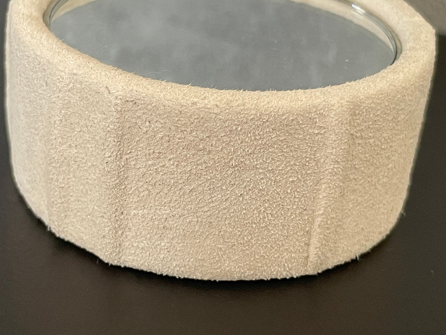 Flare Accent End or Coffee Table in Cream Leather