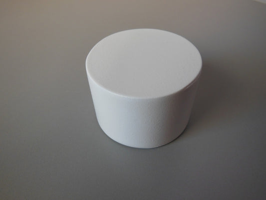 Barrel Side Table in White