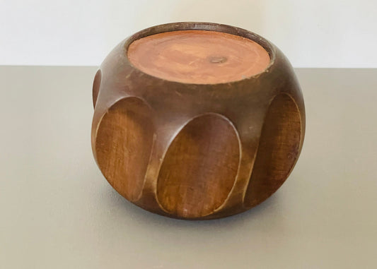 Round Wood Accent End Table with Reversible Top