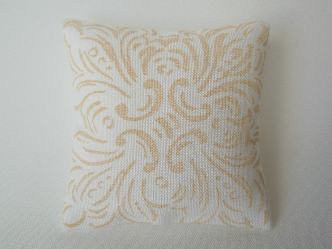 Goldenrod Batik Large Square Pillow