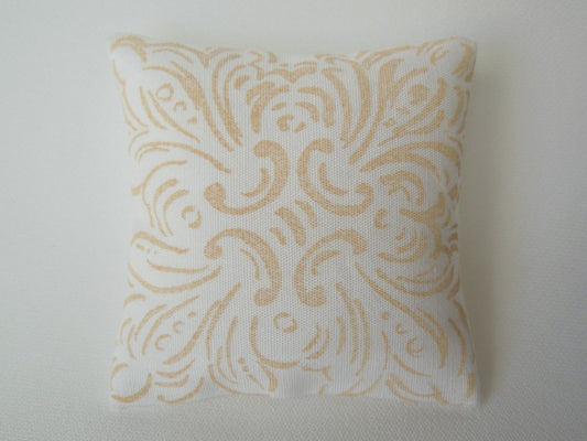 Goldenrod Batik Large Square Pillow