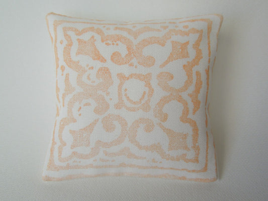 Persimmon Batik Large Square Pillow