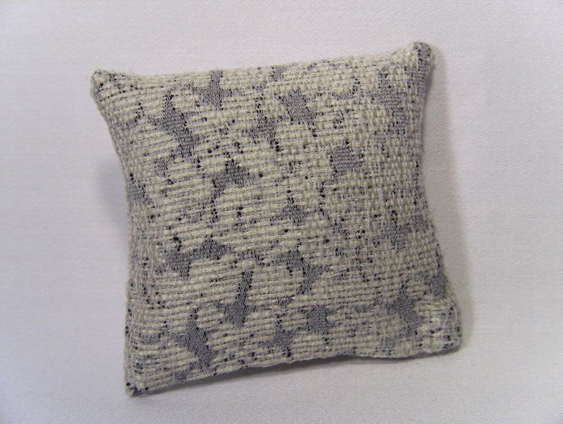Cream / Blue Large Square Pillow