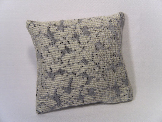 Cream / Blue Large Square Pillow