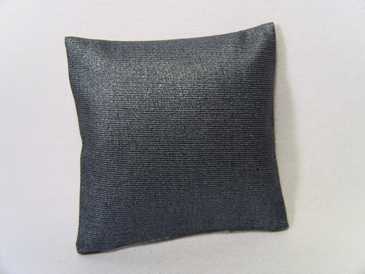 Metallic Blue Large Square Pillow