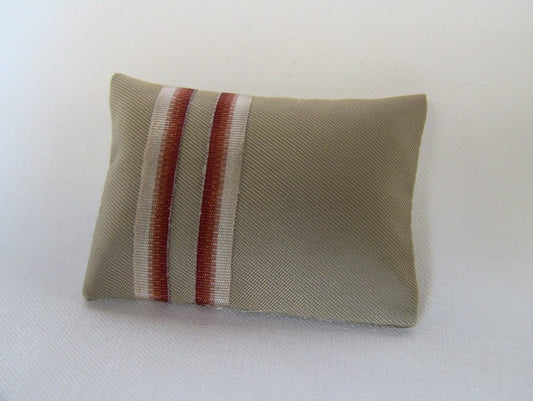 Banded Tan Medium Rectangle Pillow
