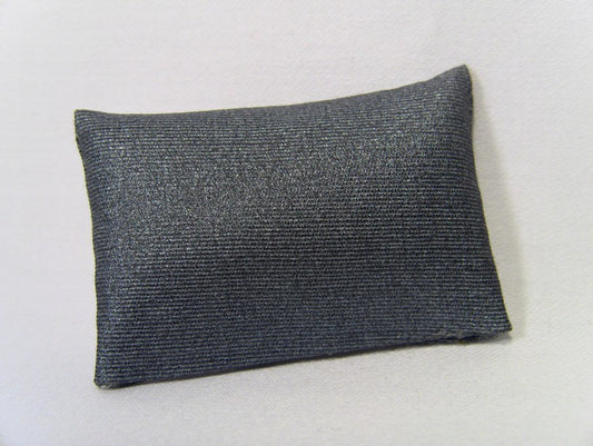 Metallic Blue Medium Rectangle Pillow