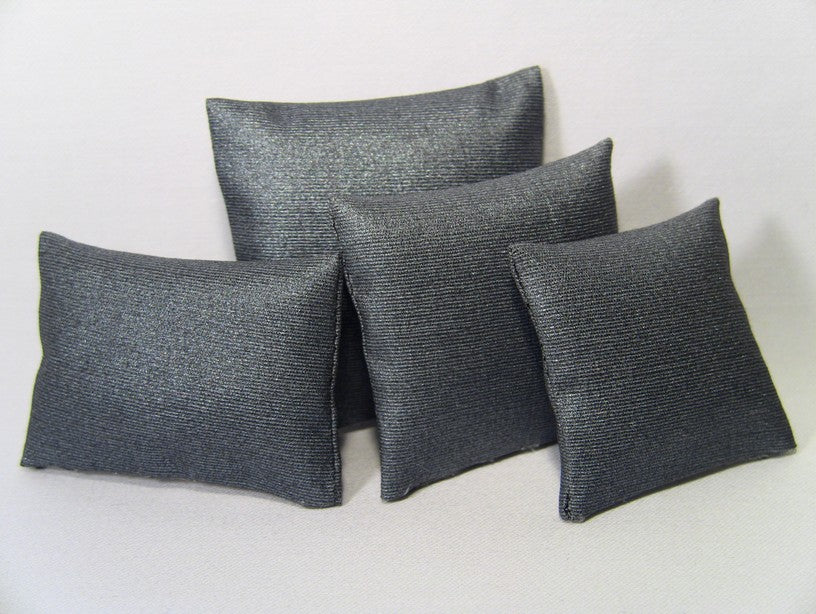 Metallic Blue Medium Square Pillow