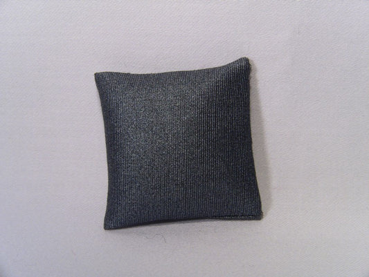 Metallic Blue Small Square Pillow