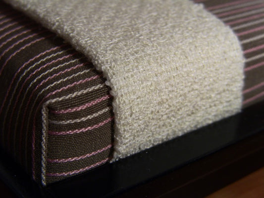 Basketweave Cream Throw