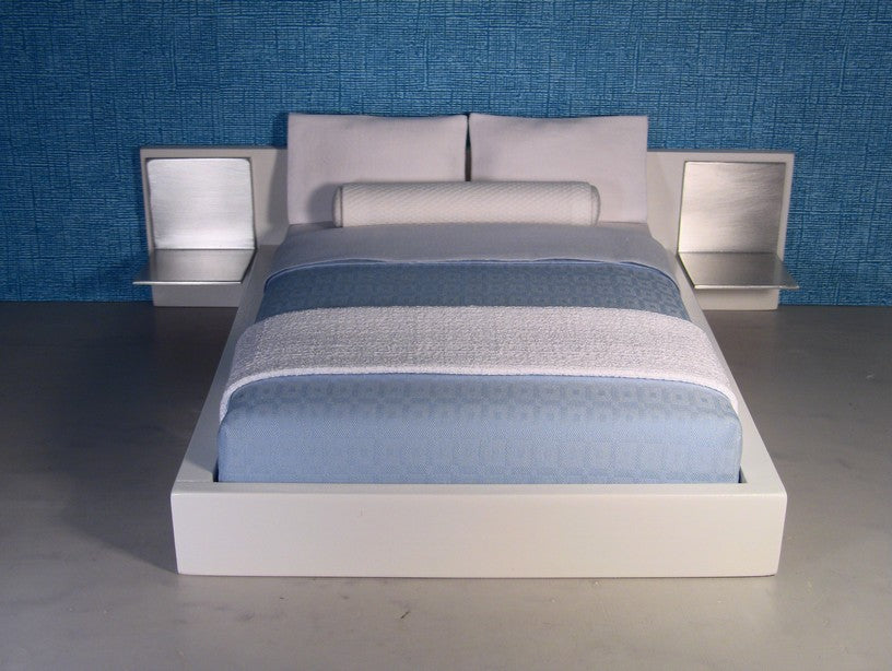 Light Blue Check Duvet