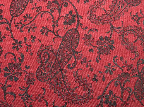 Black On Red Paisley Duvet