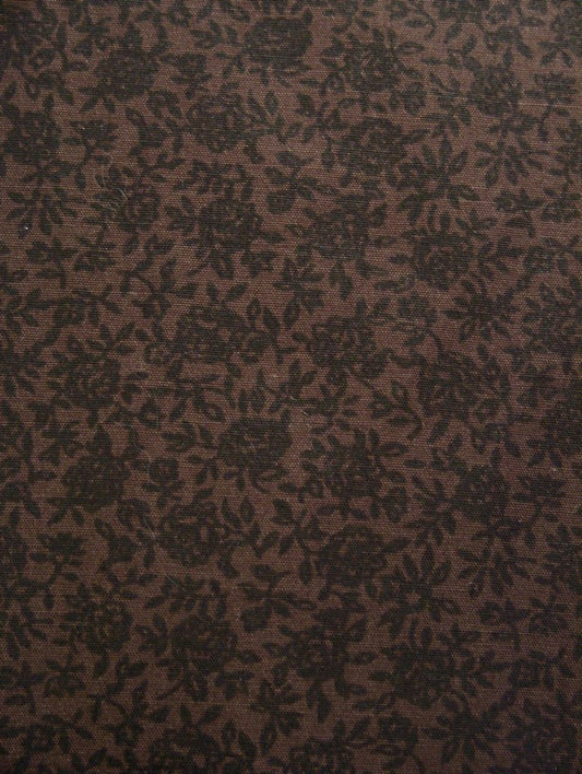 Brown Floral Sheet Set