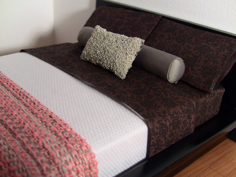 Brown Floral Sheet Set