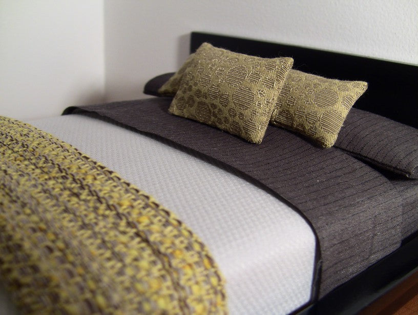 Dark Grey Stripe Sheet Set