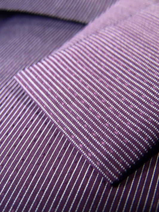 Plum Stripe Sheet Set