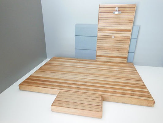Outdoor Deck in Cherry with Shower