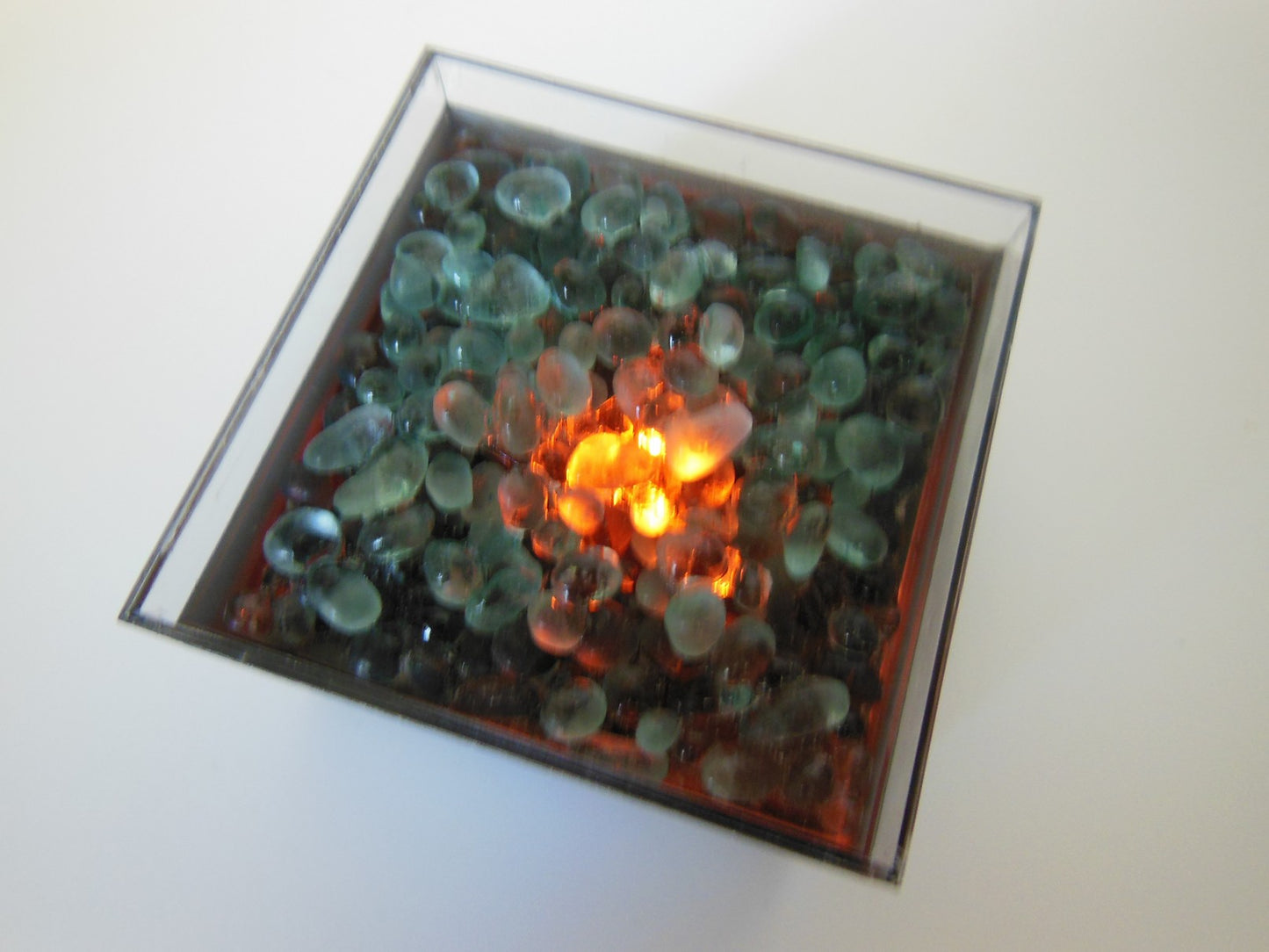 Short Outdoor Fire Pit in Gray