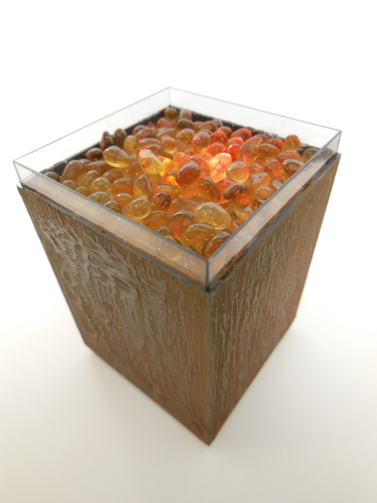 Tall Outdoor Fire Pit in Rust