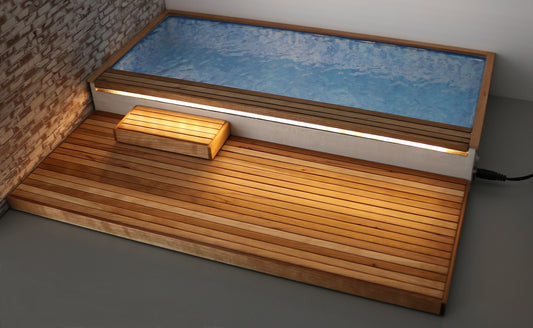 Pool with Deck and Lighting
