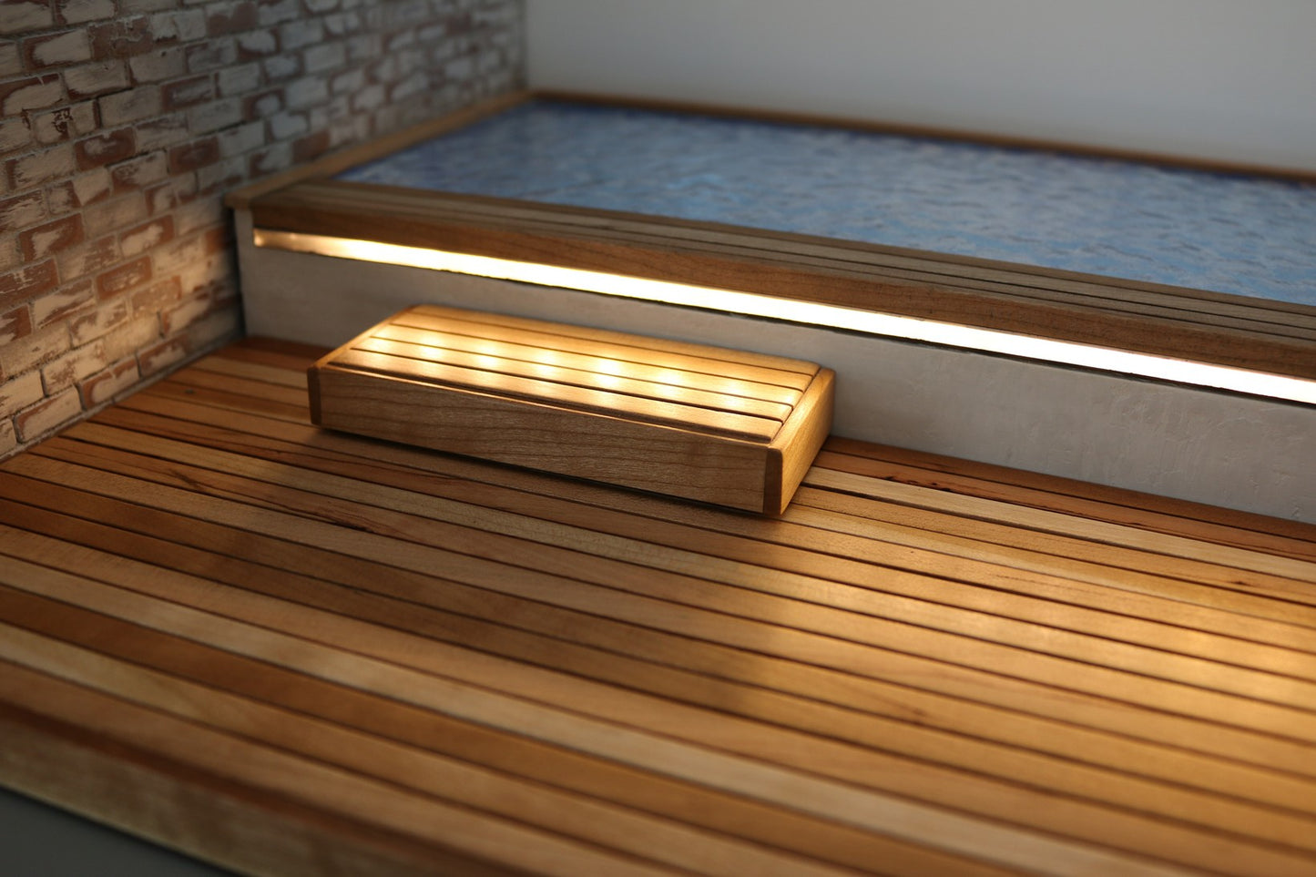 Pool with Deck and Lighting