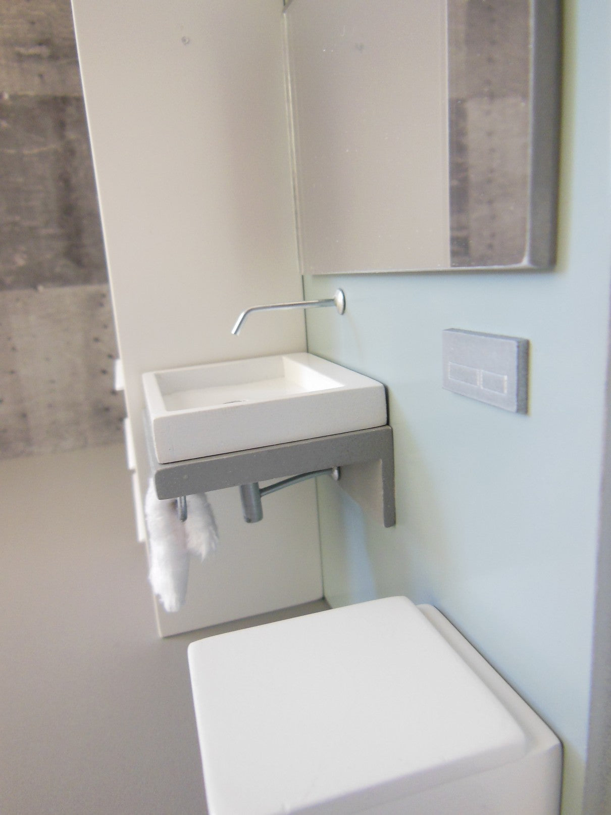 Single Vanity Bath Unit with Toilet and Wardrobe Unit