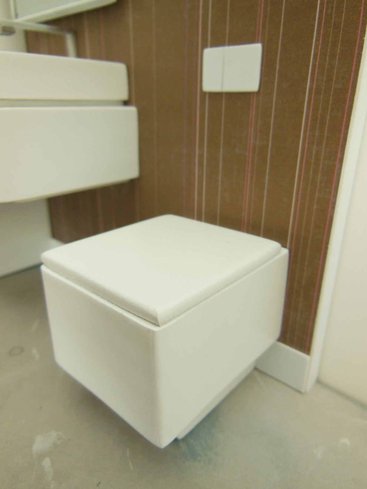 Single Vanity Bath Unit with Toilet and Wardrobe Unit