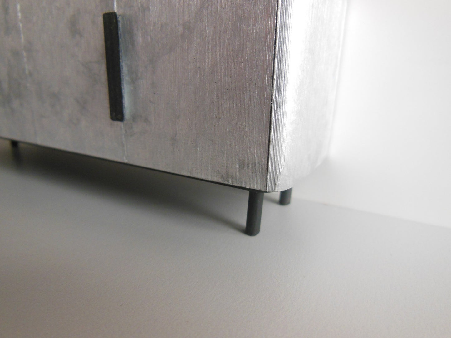 Tiburon Console in Silver/Espresso