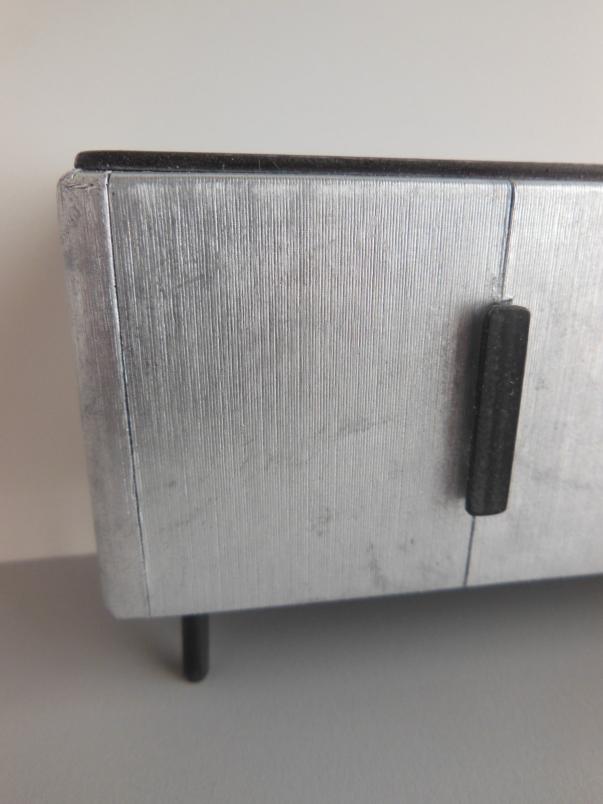 Tiburon Console in Silver/Espresso