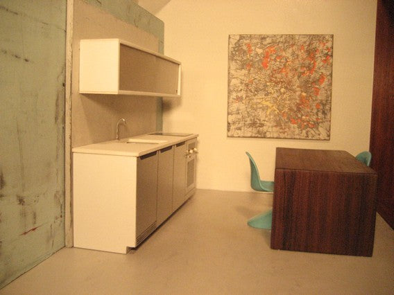 Efficiency Kitchen with Upper Cabinet