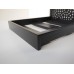 Platform Bed with Moroccan Headboard in Espresso