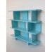 Vendi 3 Tier Bookcase in Blue