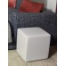 White Painted Wood Cube