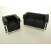 Le Corbusier Petit Lounge Chair Stock Black