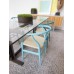 Wishbone Chair - Blue Series (Light Blue) with Natural Seat