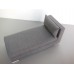 Preston One Arm Chaise in Gray