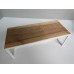 Parsons Dining Table - White Base with Cypress Top