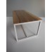 Parsons Dining Table - White Base with Cypress Top