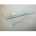 Trellis Dining Table in Blue/White