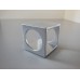 Spatial Side Table in Silver Metallic