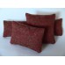 Rust Circle Medium Rectangle Pillow