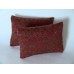 Rust Circle Medium Rectangle Pillow