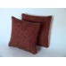 Rust Circle Medium Square Pillow