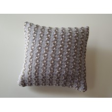 Gold / Lavender Textured Medium Square Pillow